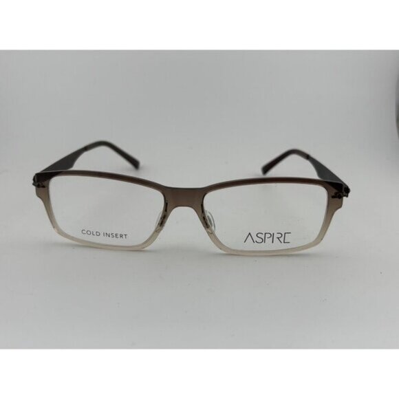 ASPIRE - 54mm Powerful Brown Fade Plastic Glasses Frames - Picture 2 of 6